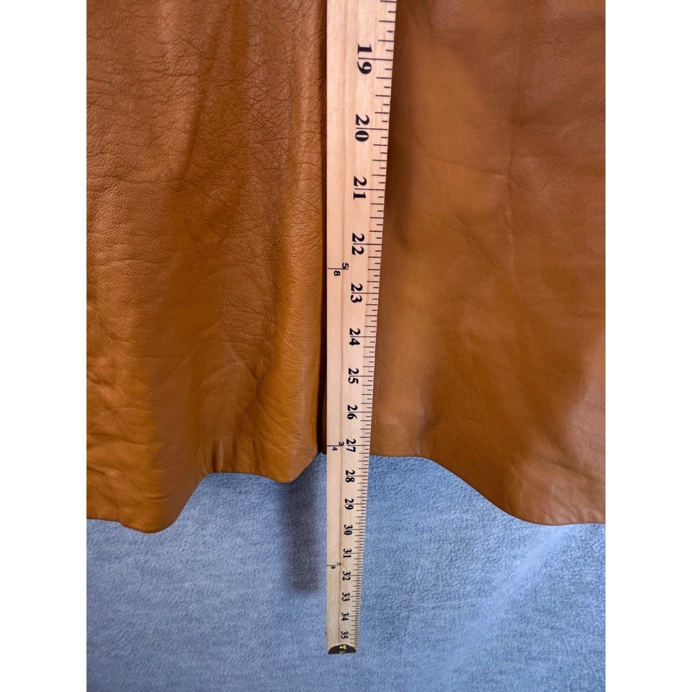 Vintage 70s Leather Jacket Womens S Driving‎ Western Yellow *Read - Picture 6 of 16